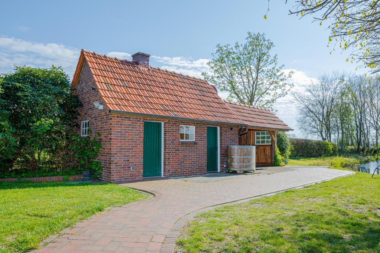 הוילה Südbrookmerland Reetdach Ostfriesenhaus מראה חיצוני תמונה